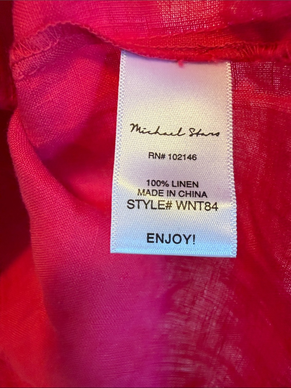 NWOT Michael Stars Jean Linen Jacket - Picture 5 of 5